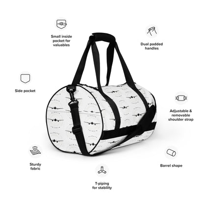 All-over print travel bag